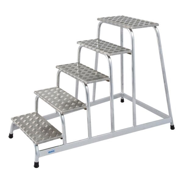 Krause Montagetritt »STABILO« 5 Stufen grau, 81x100x140 cm