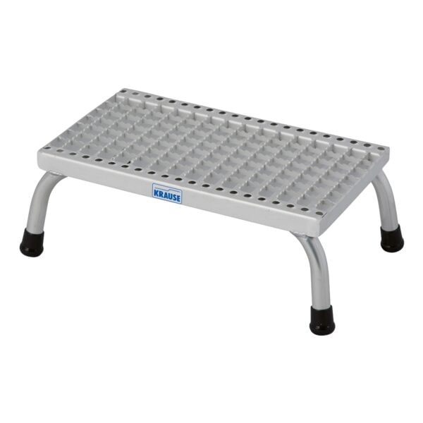 Krause Montagetritt mit Gitterroststufen »STABILO« 1 Stufe grau, 36x60x59 cm