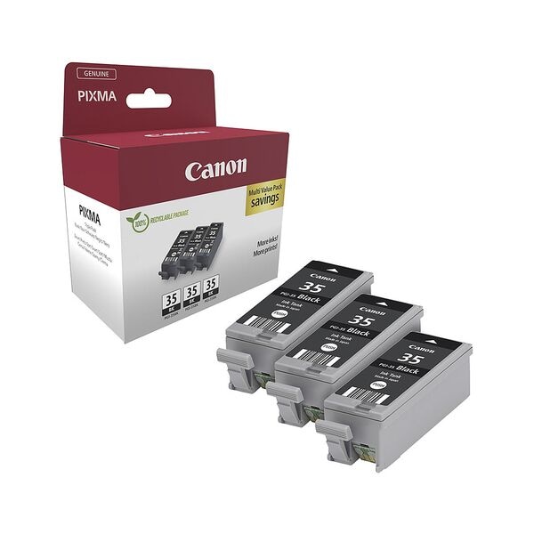 Canon 3er-Pack Original Tintenpatronen BK »PGI-35« schwarz