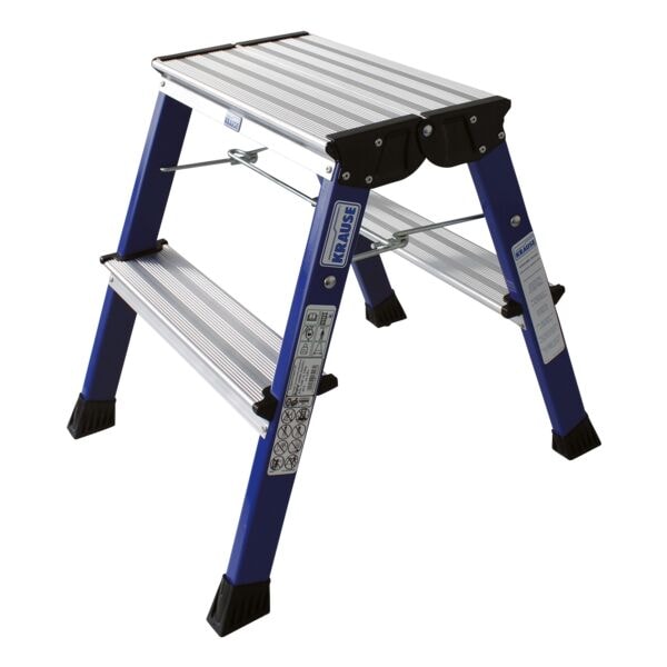 Krause Klapptritt »MONTO Rolly« 2x 2 Stufen blau, 40x55x20 cm