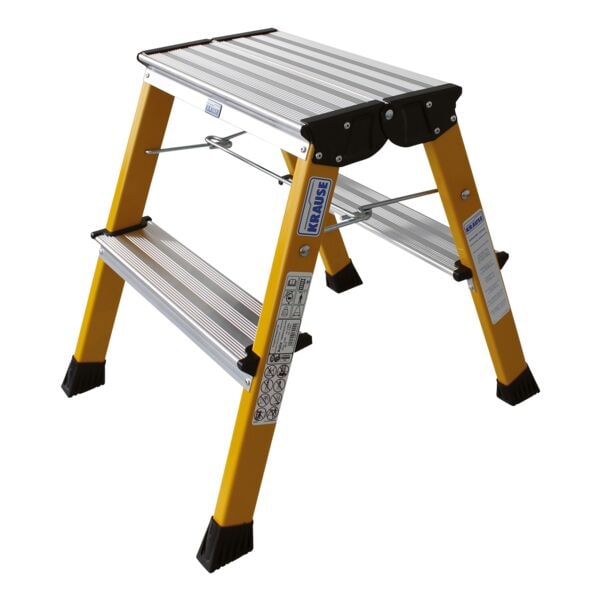Krause Klapptritt »MONTO Rolly« 2x 2 Stufen gelb, 40x55x20 cm