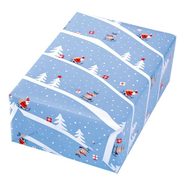 JUNG Geschenkpapier »Alpina« 50 cm x 20 m, blau, 50 cm