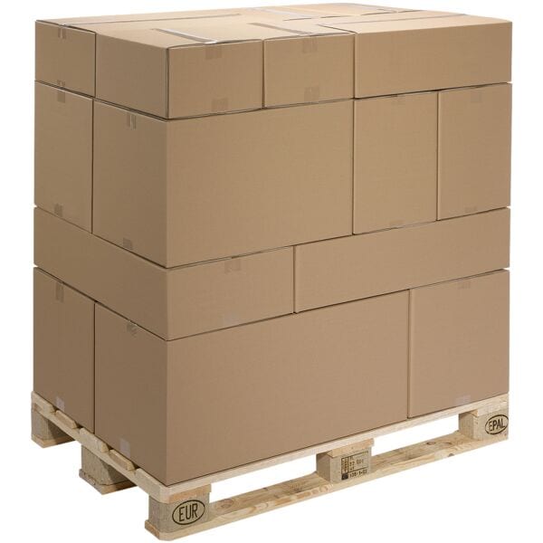 Nestler 20 palettierfähige Kartons - 59.1 x 39.3 x 20 cm braun, 59.1x20x39.3 cm