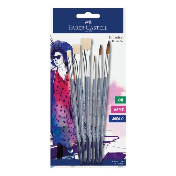 Faber-Castell (Schule) 6-teiliges Pinsel-Set