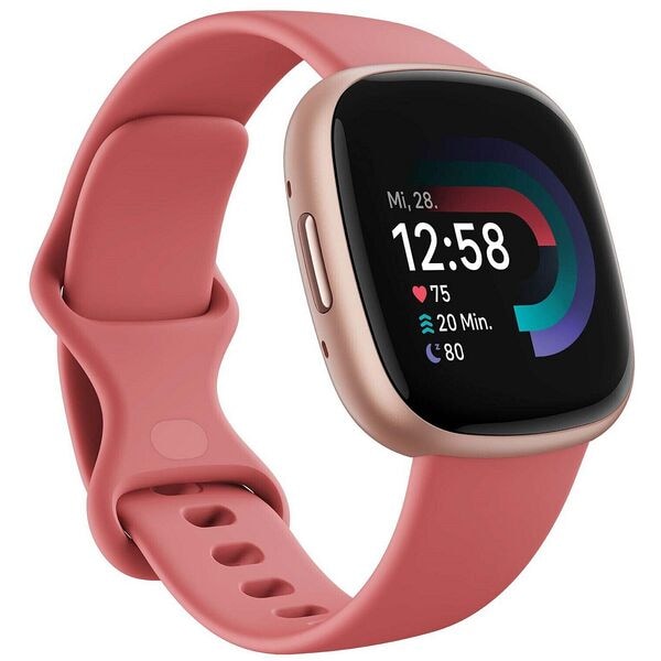 Google Fitness-Smartwatch »Fitbit Versa 4« sand / copper rose