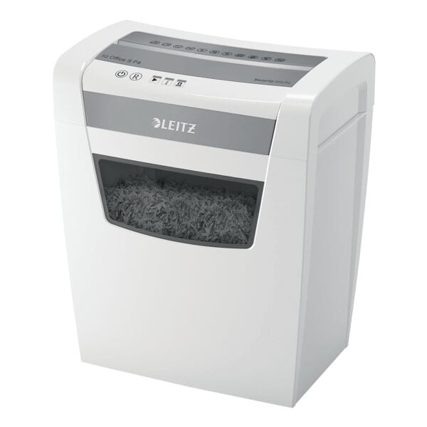 Leitz IQ Aktenvernichter »Office S« P4 weiß, 22x42.3x23.8 cm
