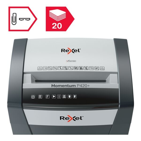 Rexel Aktenvernichter »Momentum P420+« schwarz, 23x65.6x40.6 cm