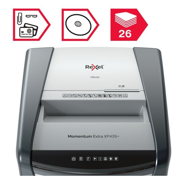 Rexel Aktenvernichter »Momentum Extra XP426+« schwarz, 31x102.8x51 cm