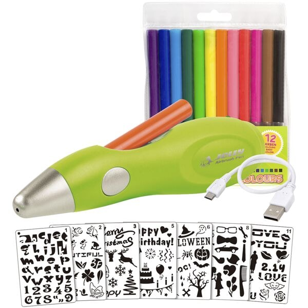 JOLLY Airbrush-Set »Fun« für Kinder 21-tlg.