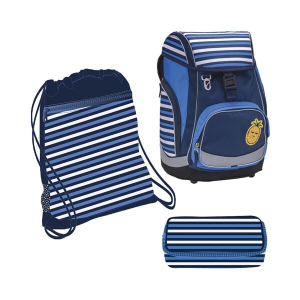 BELMIL Schulranzen-Set »Comfy Pack Lining« blau, 26x42x19 cm