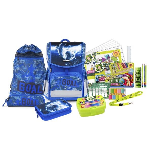 JOLLY Schulranzen-Set »ERGONOMIC FLEXI« blau