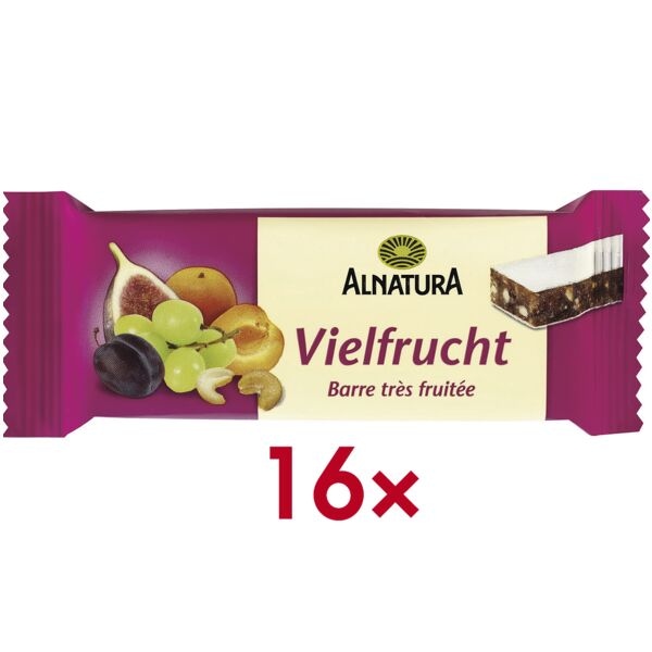 Alnatura 16er-Pack Bio Fruchtriegel »Vielfrucht«