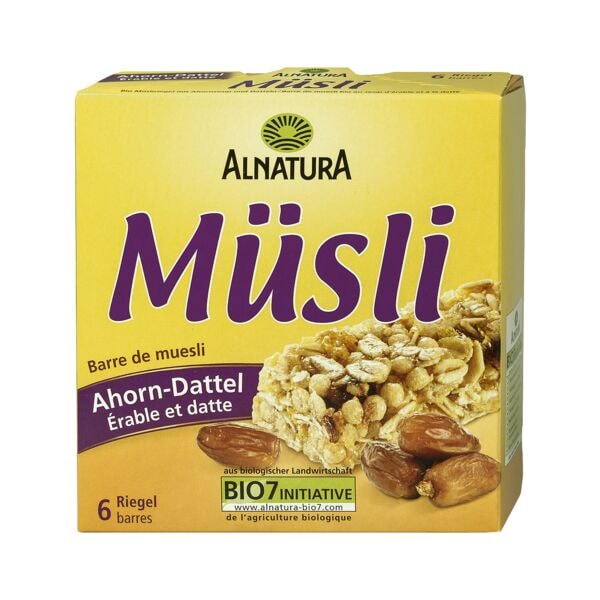 Alnatura 6er-Pack Bio Müsliriegel »Ahorn-Dattel«