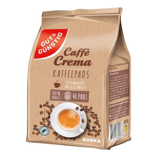 Gut & Günstig 40er-Pack Kaffeepads »Caffe Crema«