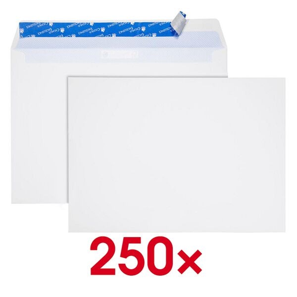 Mailmedia 250er-Pack Versandtaschen »Cygnus Excellence&reg;« DIN B4 ohne Fenster hochweiß weiß, 25x35.3 cm