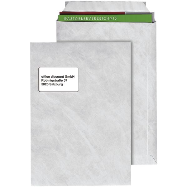 Tyvek 100er-Pack Versandtaschen »Pocket« C4 mit Fenster weiß weiß, 22.9x32.4 cm