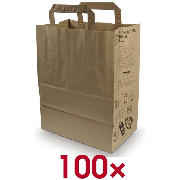 Trodat Papier-Tragetaschen »TÜTLE M« 18,5 x 22,0 cm braun braun, 18.5x22 cm