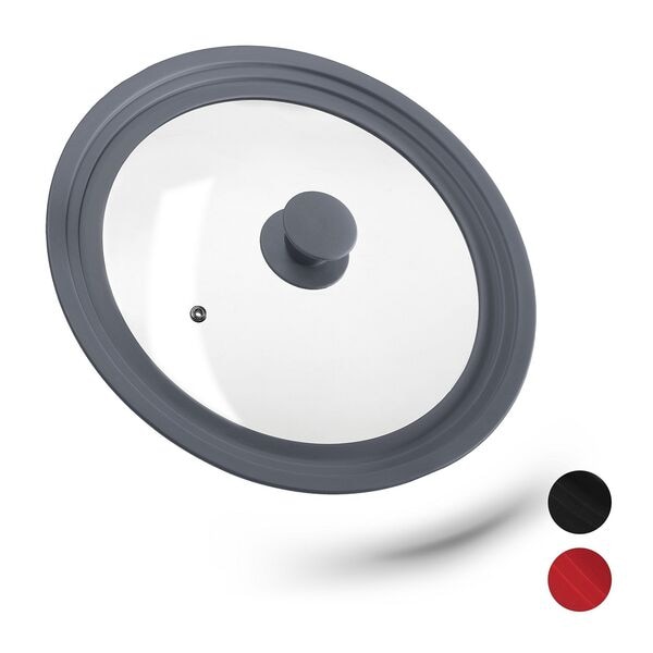 relaxdays Topfdeckel 26-30 cm weiß