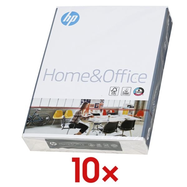 HP 10 Pack Multifunktionales Druckerpapier »HP Home & Office« weiß