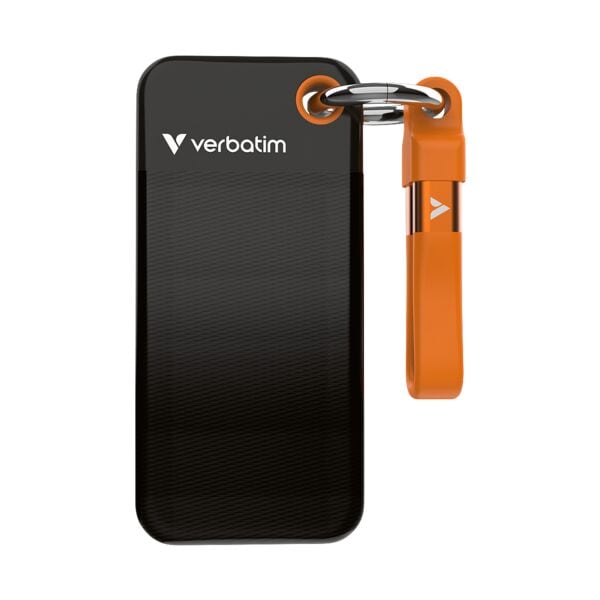Verbatim Externe Festplatte »Pocket SSD« 1000 GB schwarz/orange, 9.61x1x4.51 cm