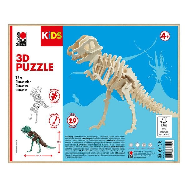 Marabu Kinder 3D-Puzzle »T-Rex Dinosaurier«