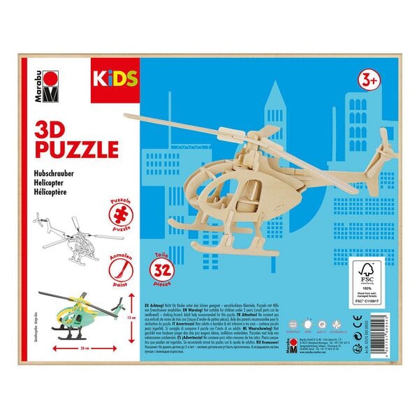 Marabu Kinder 3D-Puzzle »Hubschrauber«