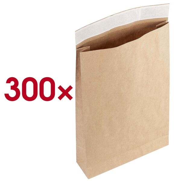 flexiPAK 300er-Pack Faltentaschen »classic Fixverschluss« ca. A3 ohne Fenster braun braun, 30x43 cm