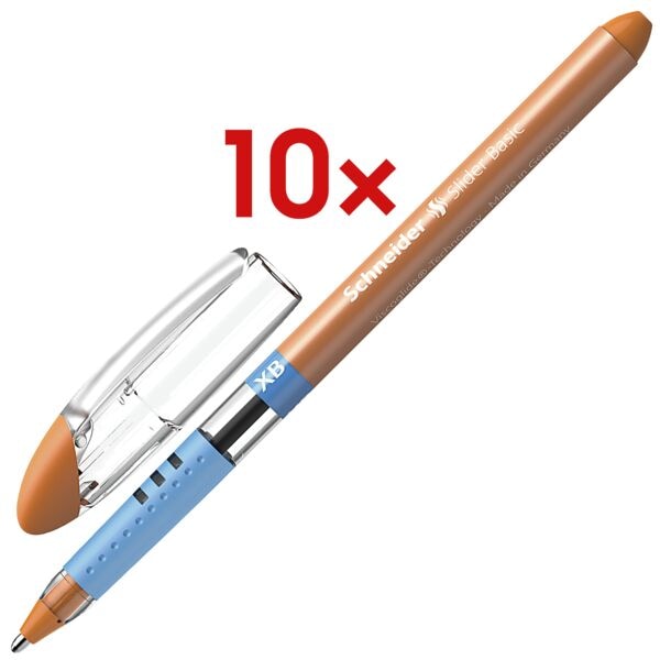 Schneider 10x Kugelschreiber »Slider Basic XB« 1512 orange