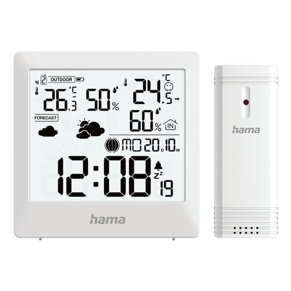 Hama Wetterstation »Palawan« mit Außensensor weiß weiß