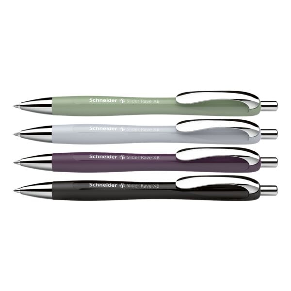 Schneider 3+1-Set Kugelschreiber »Slider Rave XB« farbsortiert silber