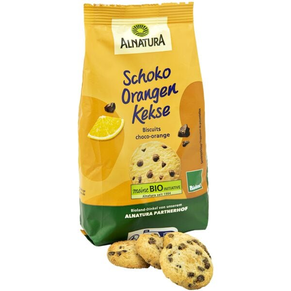 Alnatura Bio Dinkelkekse »Schoko Orangen Kekse« - 150 g orange