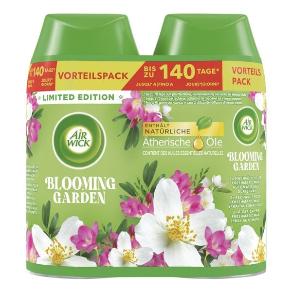 AIR WICK 2x Raumduft-Nachfüller Freshmatic Max »Blooming Garden«