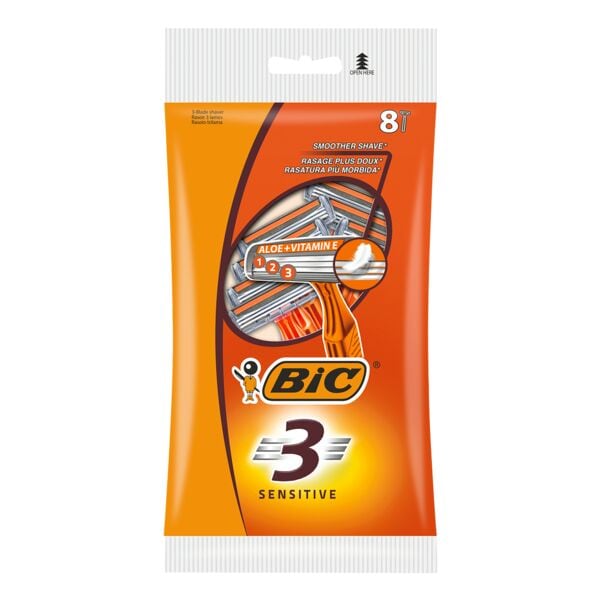 BIC 8er-Pack Einweg-Rasierer »3 Sensitive«