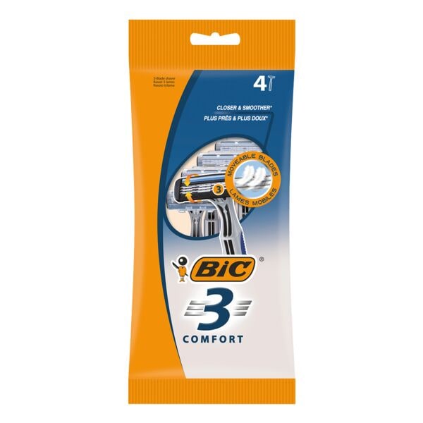 BIC 4er-Pack Einweg-Rasierer »3 Comfort«