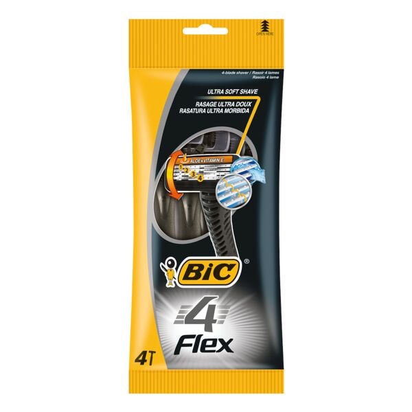 BIC 4er-Pack Einweg-Rasierer »4 Flex«