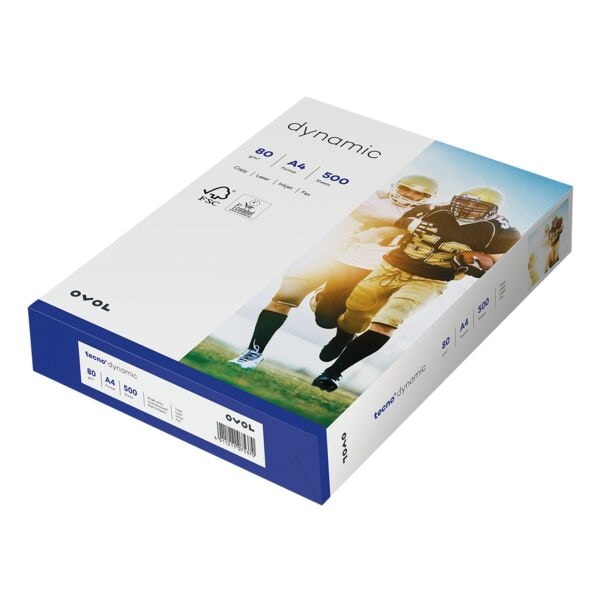 tecno Multifunktionales Druckerpapier »Dynamic« A4 80 g/m² - 500 Blatt weiß