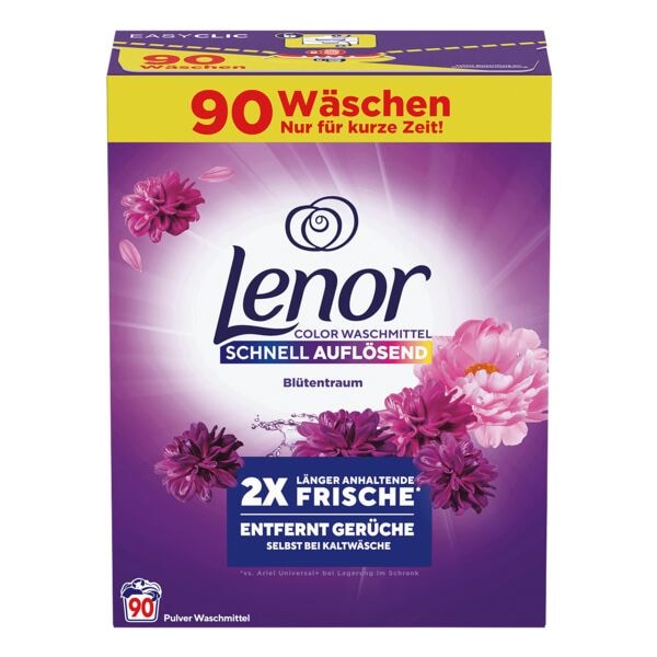 Lenor Pulver-Farbwaschmittel »Blütentraum« 90 WL weiß