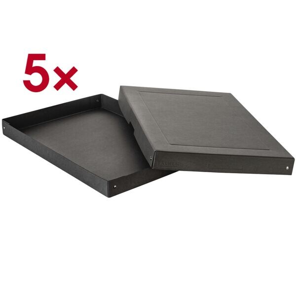 Falken Archiv-Box »PURE Box Black DIN A3 40mm« 5 Stück schwarz, 32x4x44 cm