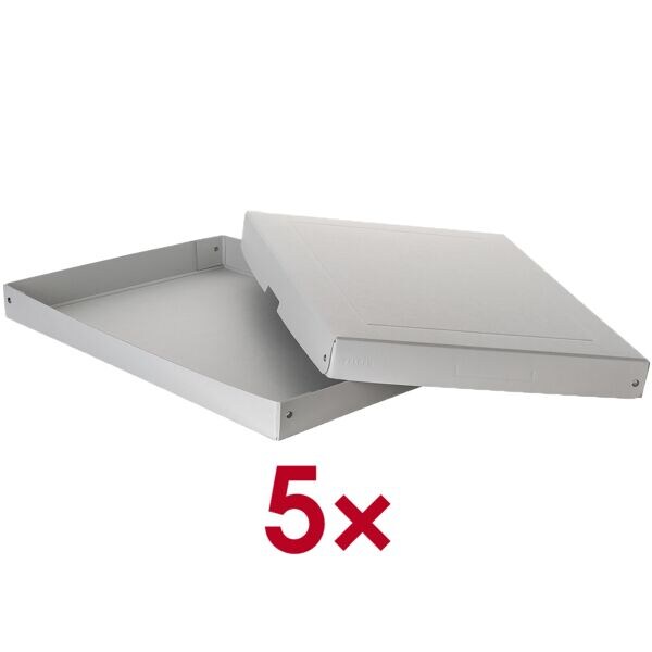 Falken Archiv-Box »PURE Box PRO DIN A3 40mm« 32/44/4 cm 5 Stück weiß, 32x4x44 cm