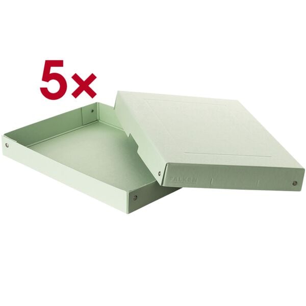 EXACOMPTA Archiv-Box »PURE Box DIN A4 40mm« 5 Stück grün, 24x4x32 cm
