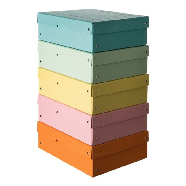 EXACOMPTA Archiv-Box »PURE Box DIN A4 100mm« 5 Stück Sortiert, 24x10x32 cm