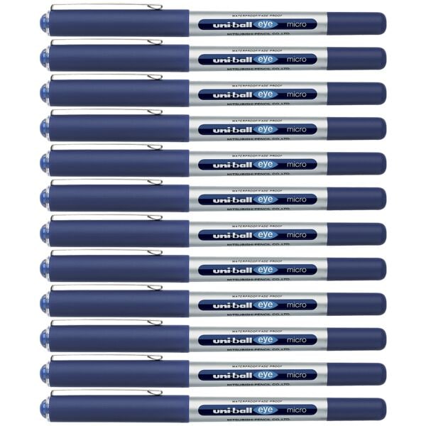uni-ball 12er-Pack Tintenroller »uni-ball eye micro UB-150« blau