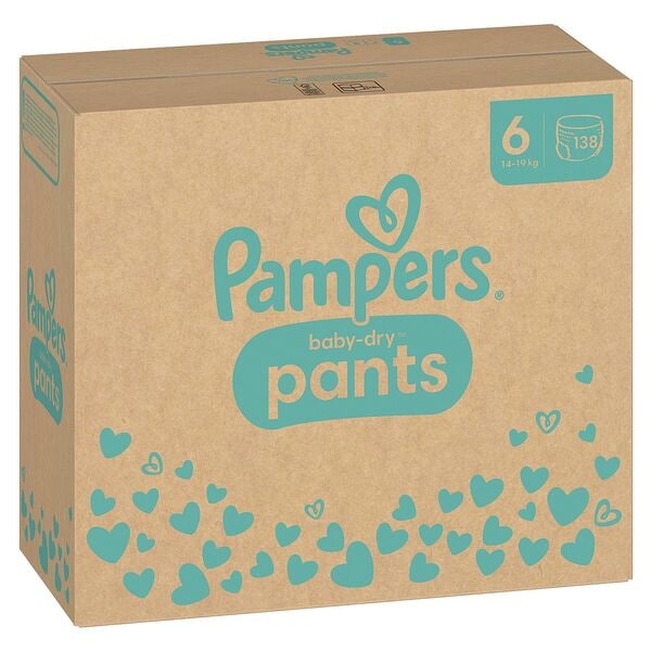 Pampers Windelhosen »baby-dry™ Monatsbox« Gr.6 (14-19 kg) 138 Stück weiß
