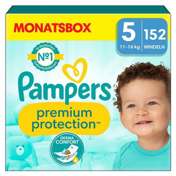 Pampers Windeln »Monatsbox premium protection™« Gr.5 (11-16 kg) 152 Stück weiß