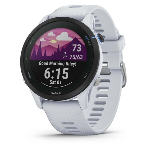 GARMIN Smartwatch GARMIN Forerunner 255 Music steinweiß