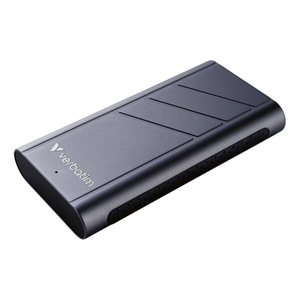 Verbatim Externe Festplatte »TurboMetal SSD USB4« Portable SSD 2 TB silber, 5.5x1.81x10.58 cm