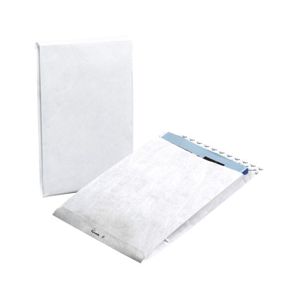 BONG 100 Versandtaschen Tyvek&reg; Expander C4 68 g/m² ohne Fenster weiß, 32.4x22.9 cm