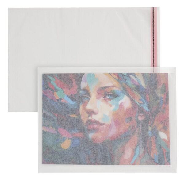 WIHEDÜ 1000 Versandtaschen 310 x 238 mm 40 g/m² ohne Fenster transparent, 31x23.8 cm