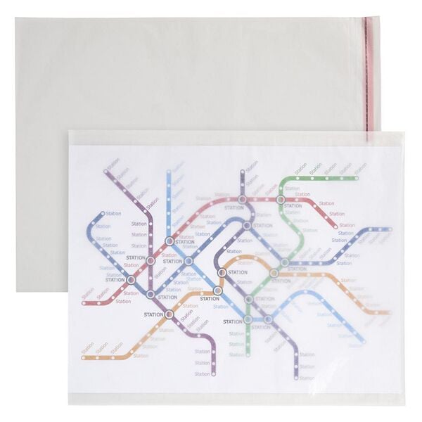 WIHEDÜ 500 Versandtaschen 450 x 368 mm 40 g/m² ohne Fenster transparent, 45x36.8 cm