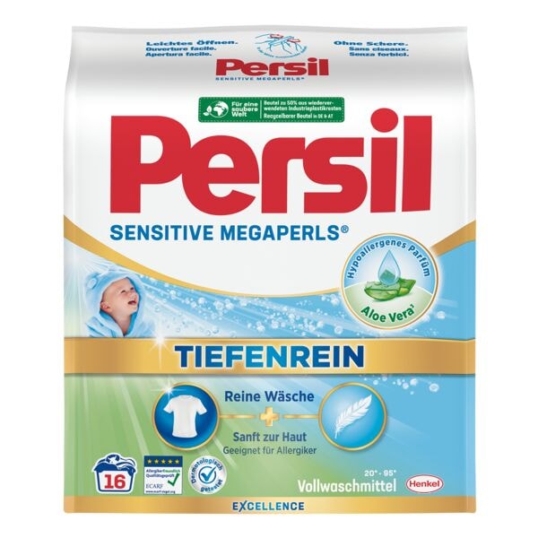 Persil Vollwaschmittel Sensitive Megaperls »Tiefenrein« 16 WL weiß